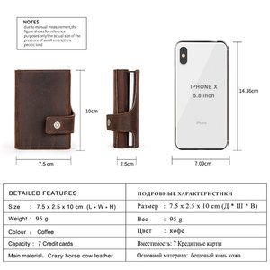 Credit Card Holder for Men Slim Wallet RFID Blocking Money Clip Wallets for Men,